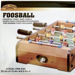 Mini TableTop Foosball Soccer Game, Ages 6+ , New in Box